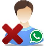 удалить контакт whatsapp