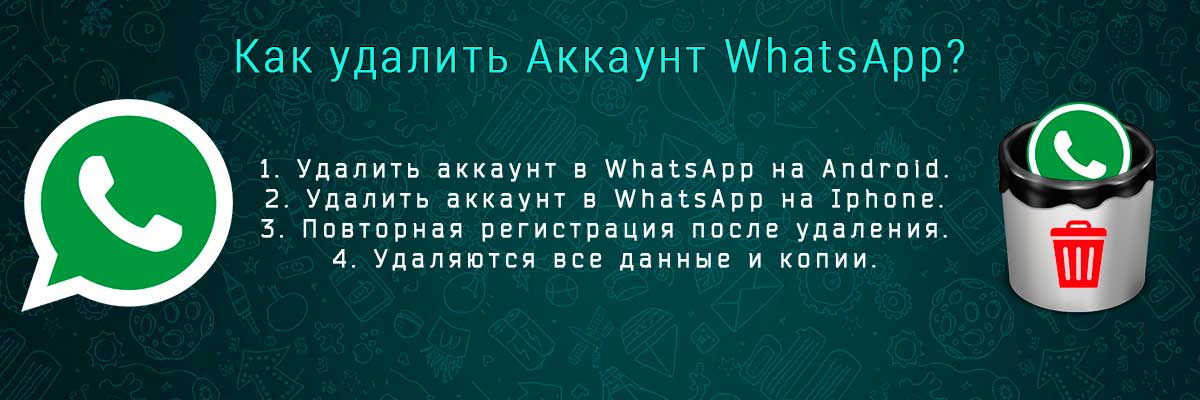 Как удалить аккаунт WhatsApp